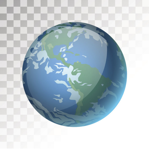 地球行星3d矢量插图图片下载