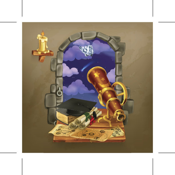 城堡之窗，魔法和占星术图片下载