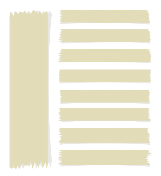 一套水平和不同大小的胶带图片下载