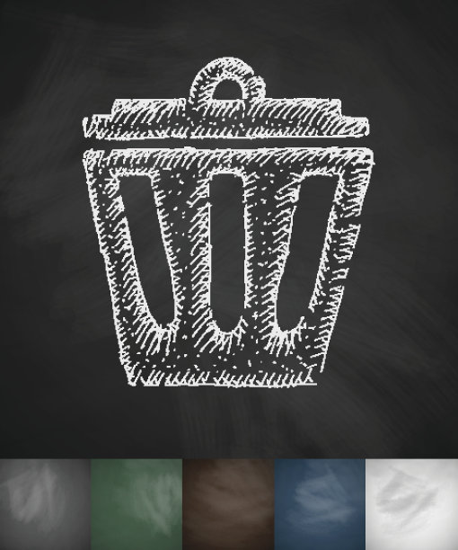 删除图标。手绘矢量图图片下载