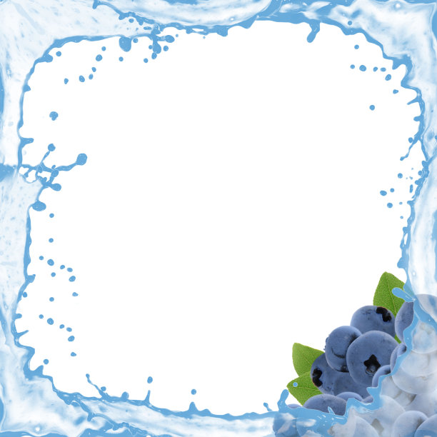 蓝莓飞溅图片下载