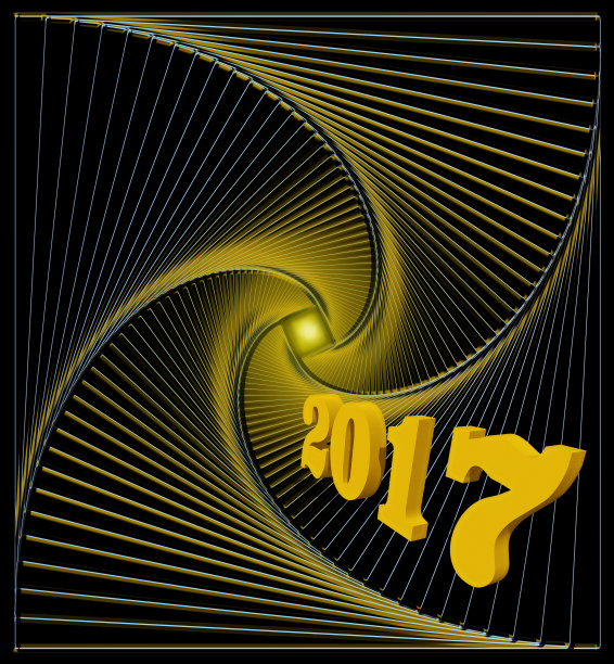 黑色和金色的新年贺卡图片下载