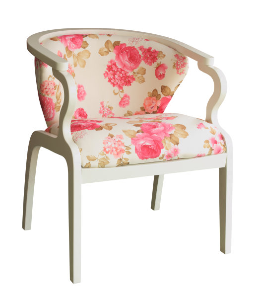 花朵图案扶手椅图片下载