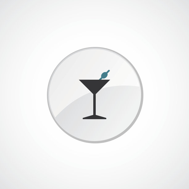 鸡尾酒图标2着色图片下载