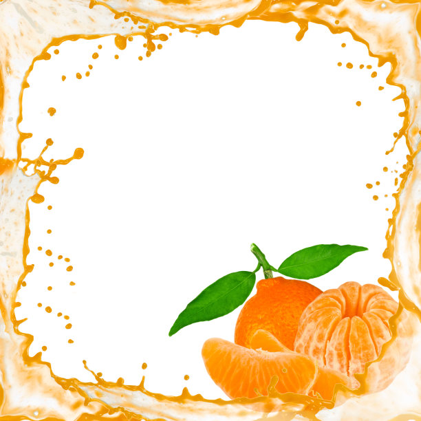 橘子飞溅图片下载