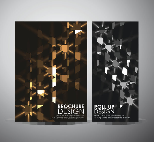 摘要宣传册是商业设计的模板还是卷起来的。图片下载