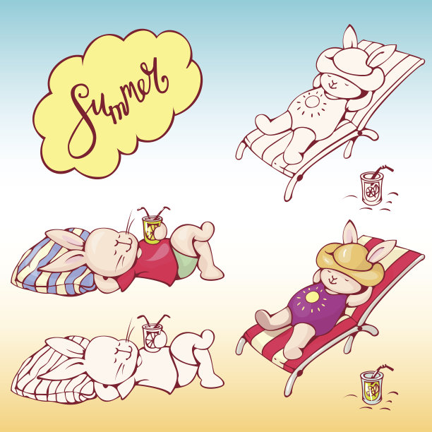 卡通兔子图片下载