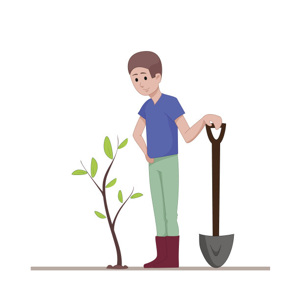 植树节矢量图素材ID：124227670
