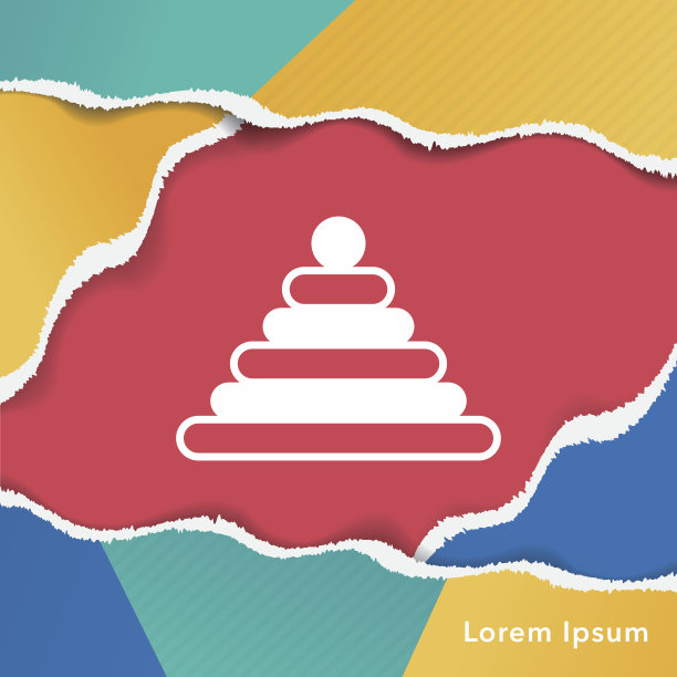 婴儿玩具积木图标图片下载