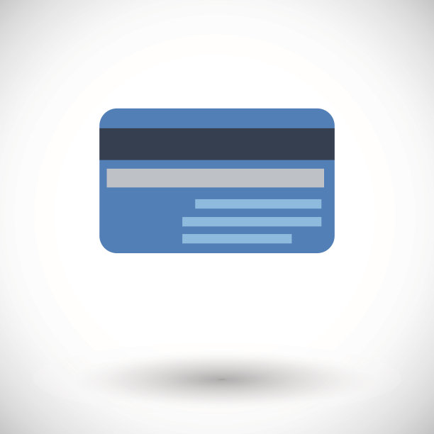 信用卡单平图标图片下载