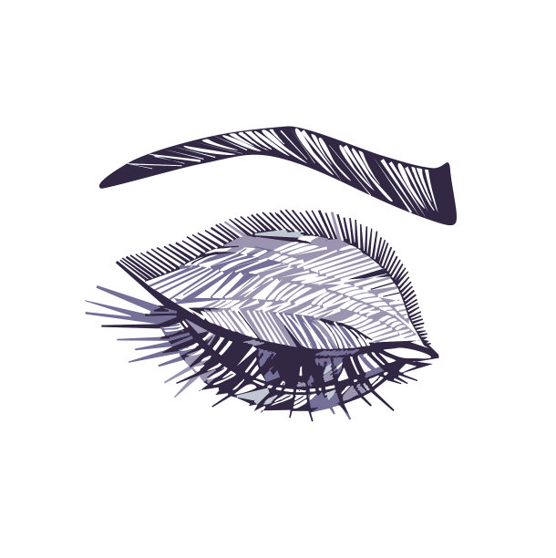 画眼睛。图形的风格。图片下载