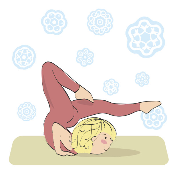 蝗虫-困难的瑜伽姿势。图片下载