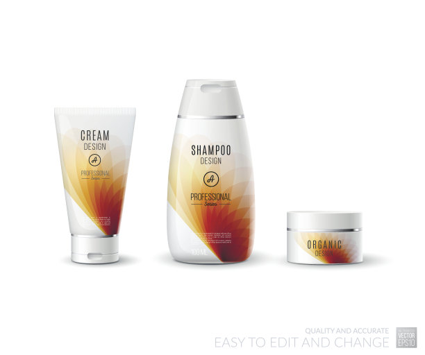 摘要身体护理化妆品品牌概念。Tube cream, shampoo p图片下载