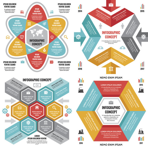 信息图业务概念矢量布局在平面风格的设计图片下载