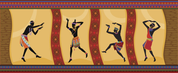 非洲男子民族舞蹈图片下载