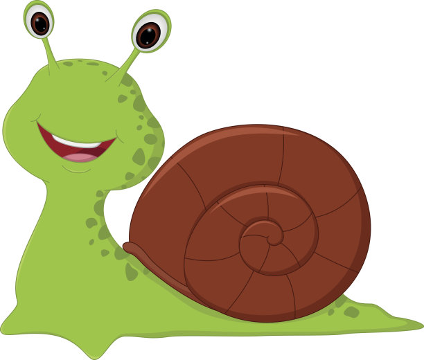 快乐的蜗牛卡通图片下载