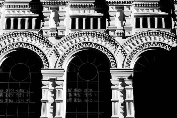 历史建筑仰天俯视图片下载