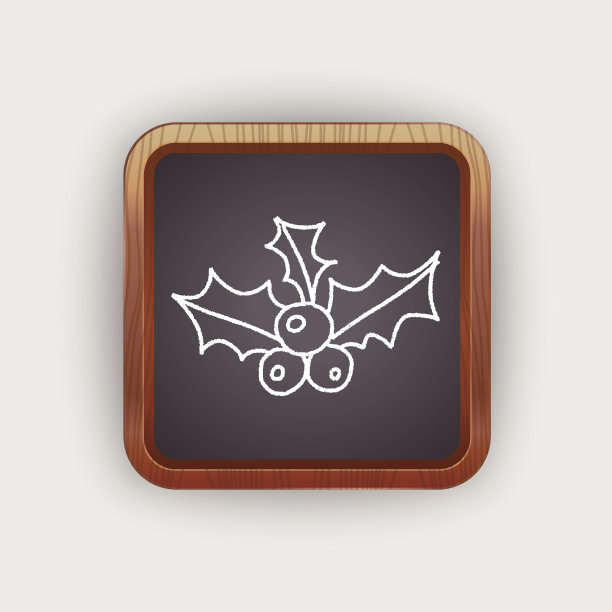 一品红涂鸦画图片下载