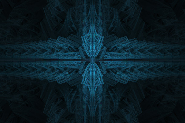 多色抽象分形图案图片下载