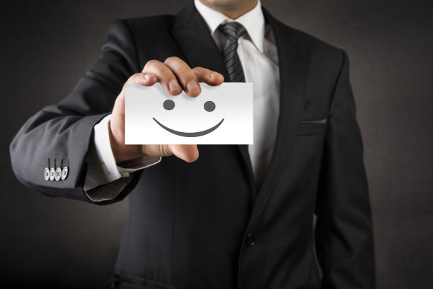 商务名片上的微笑图片下载