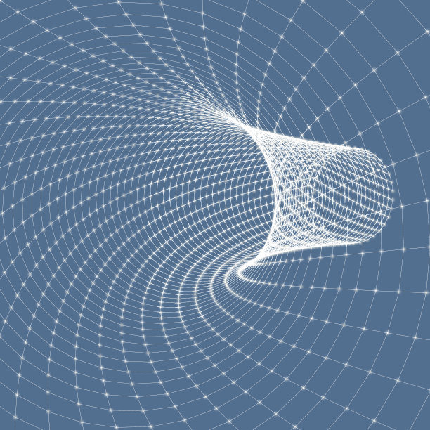 摘要隧道网格。3 d矢量插图。图片下载