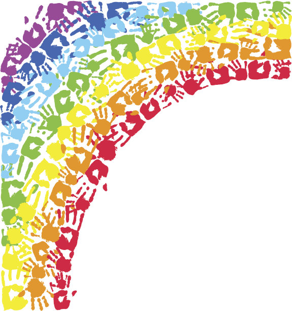 彩虹的一部分是手工制作的。图片下载