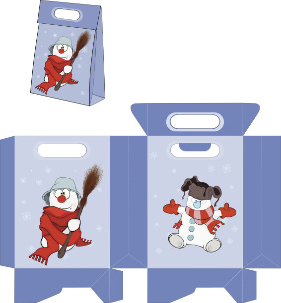 圣诞雪球包图案图片下载