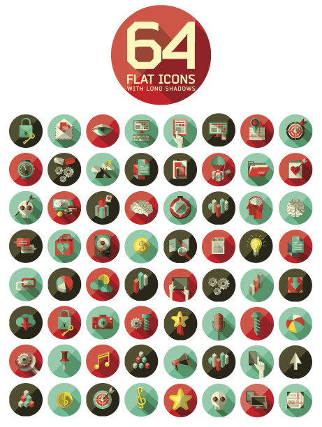 通用平面图标的Web图片下载