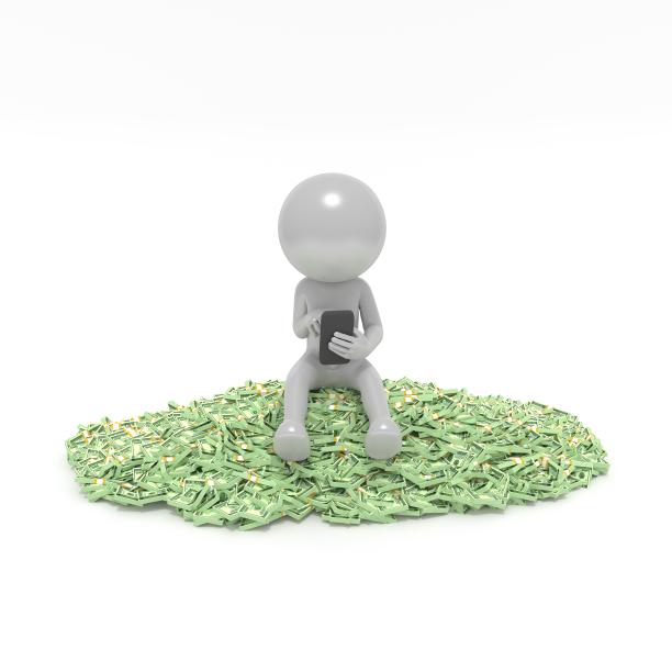 坐拥金钱图片下载