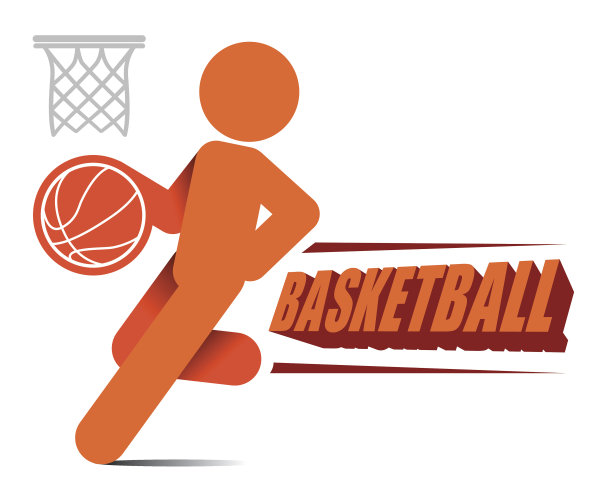 动作篮球运动员图标向量图片下载