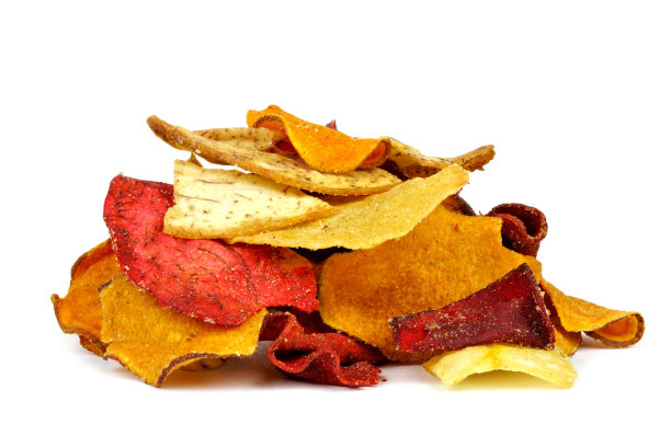 一堆孤立的蔬菜片图片下载