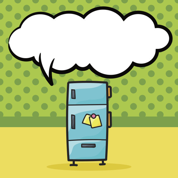 冰箱彩绘涂鸦，语音泡泡图片下载