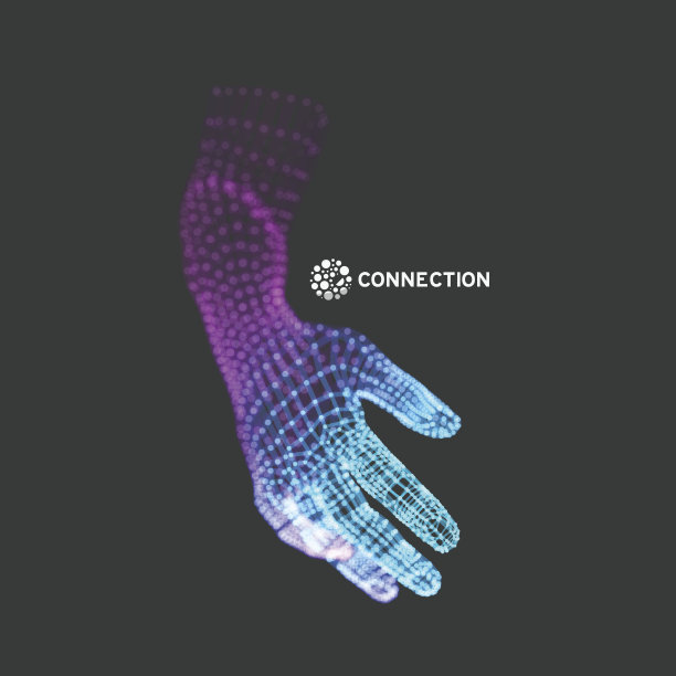 人类的手臂。手模型。素材图片