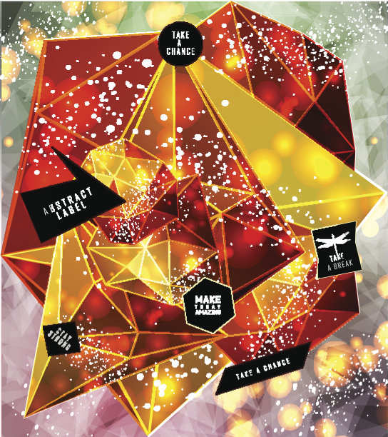 多边形三角形和空间背景图片下载