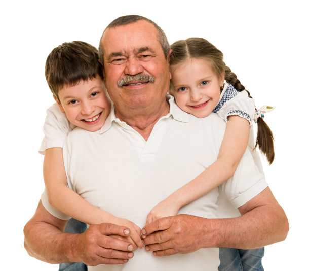 祖父和孙子的肖像图片下载