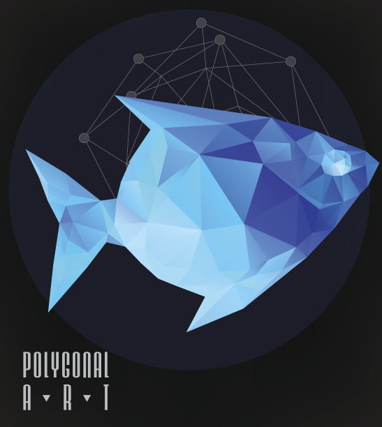 摘要多边形鱼图片下载