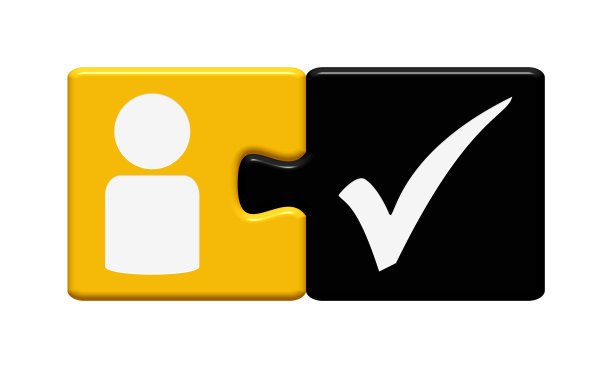 按钮谜题图标和钩图片下载