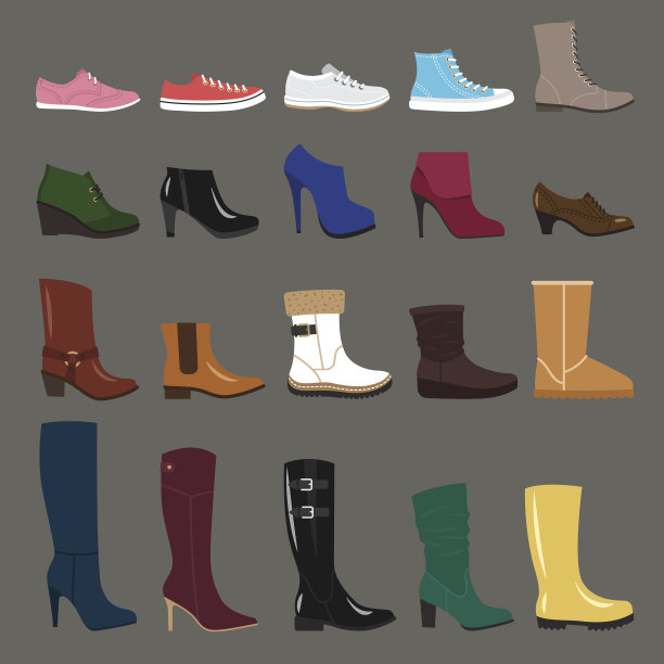 冬天的鞋子图片下载