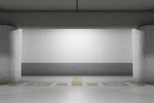 空的停车位素材图片