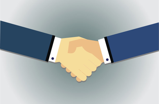 平手式握手图片下载