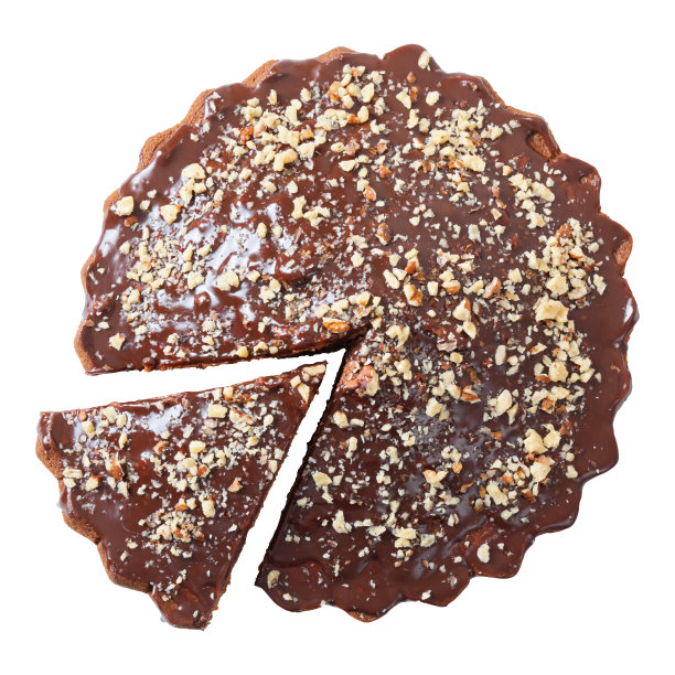 顶视图上釉和洒饼切块图片下载