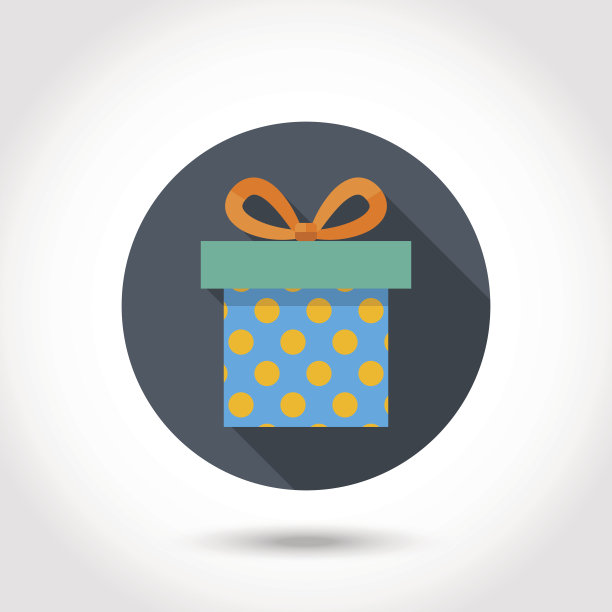 带有阴影的礼盒图标图片下载