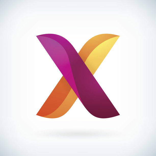 现代扭曲字母x图片下载