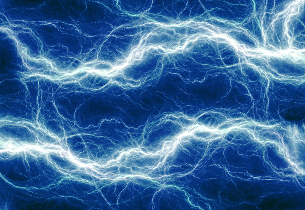 蓝色闪电电图片下载