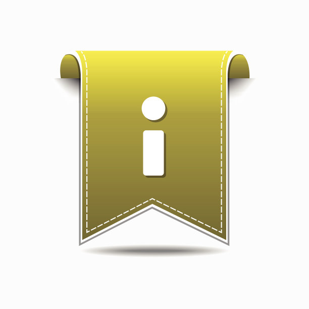 黄色矢量图标设计信息图片下载