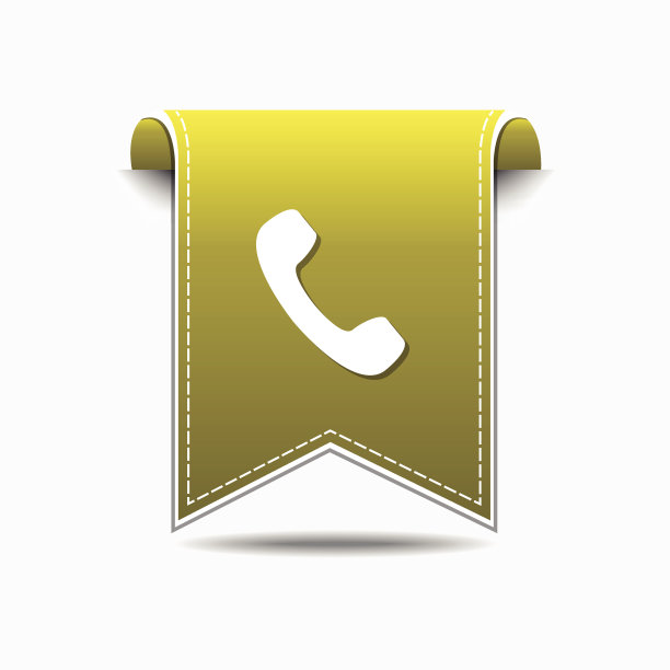 手机黄色矢量图标设计图片下载