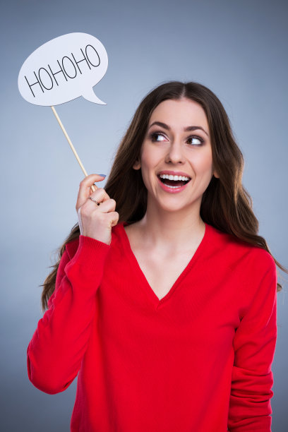 圣诞节好玩的女人图片下载