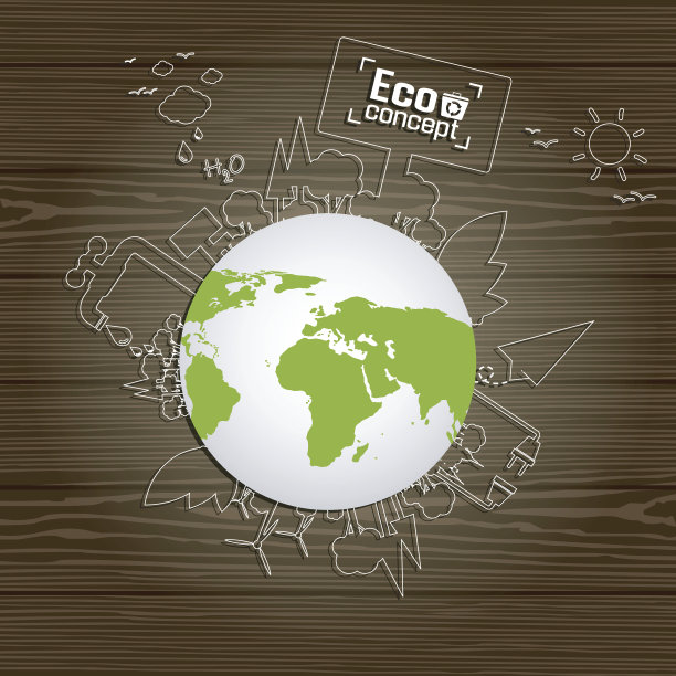 生态学的概念。保存世界矢量图图片下载