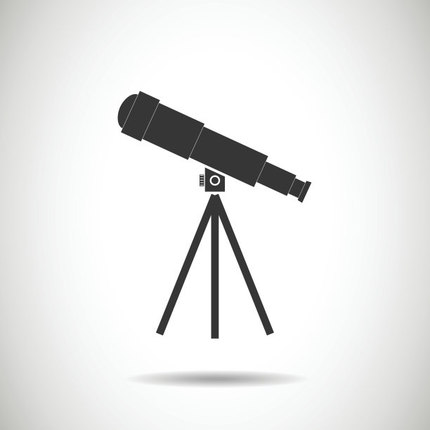 望远镜图标。望远镜图标。矢量图图片下载