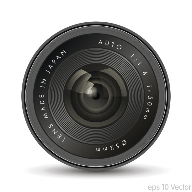相机镜头，向量。图片下载
